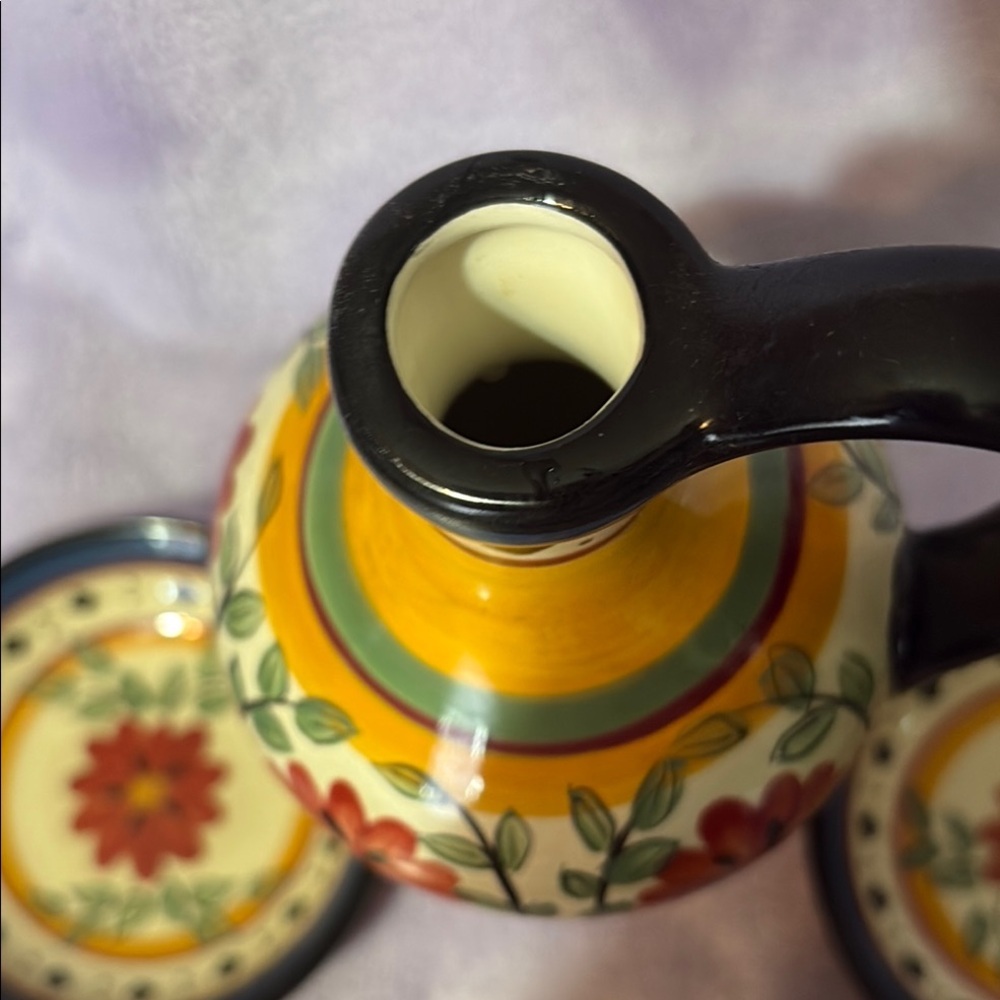 VTG Pier 1 Alexandria
Oil/Vinegar
Earthenware Cruet W/ 4
Dipping Bowls *J - Picture 6 of 7